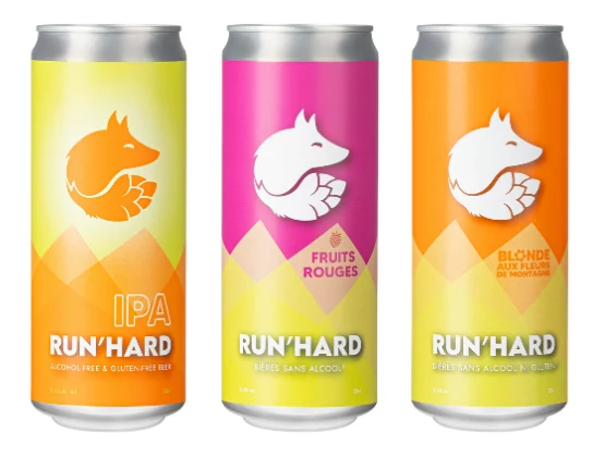 Pack Mix Canettes RUN'HARD – 12x33 cl sans alcool - Port inclus